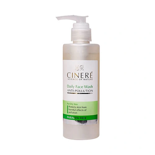 ژل شستشوی صورت مرطوب کننده و ضد آلودگی هوا سینره مناسب پوست های چرب حجم 200ml