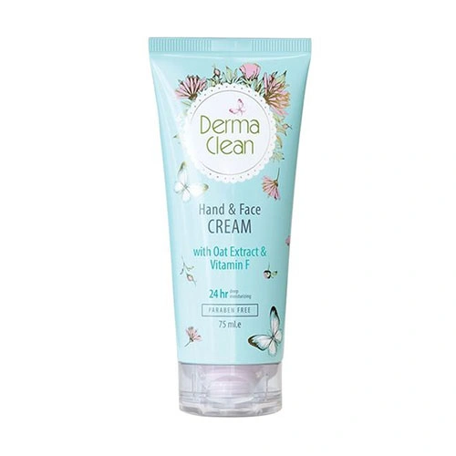 کرم دست و صورت درماکلین Oat Extract & Vitamin F حجم 75ml