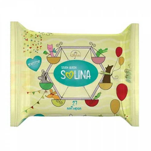 دستمال مرطوب کودک سون کوئین 27 عددی Solina