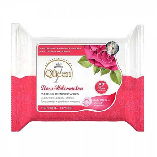 دستمال مرطوب سون کوئین 27 عددی Rose Watermelon Makeup Rempver