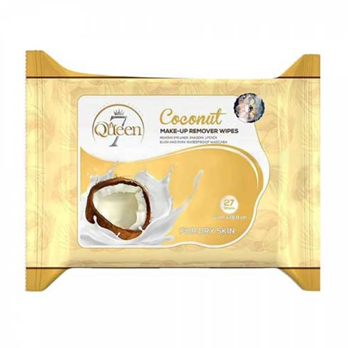 دستمال مرطوب سون کوئین 27 عددی Coconut Makeup Rempver