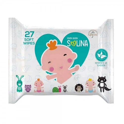 دستمال مرطوب کودک سون کوئین 27 عددی With B5&E Vitamin