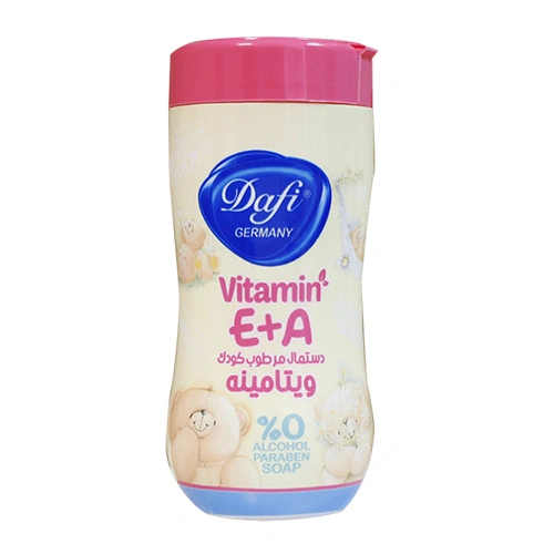 دستمال مرطوب کودک فاقد اسانس دافی Vitamin A+E