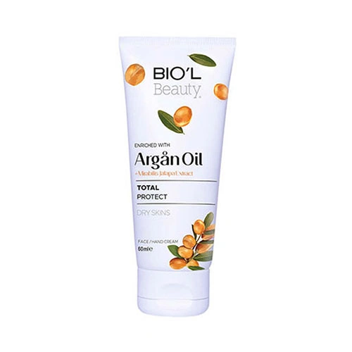 کرم مرطوب کننده تیوپی بیول غنی شده با روغن آرگان و عصاره لاله عباسی 60ml