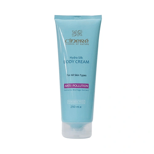 کرم بدن ضد آلودگی هوای سینره Hydra Silk حجم 250ml