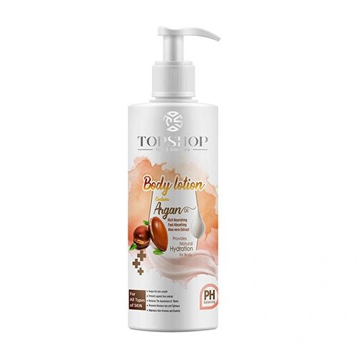 لوسیون بدن تاپ شاپ Argn with Aloe Vera Extract حجم 250ml
