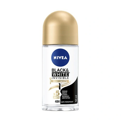 رول ضد تعریق زنانه نیوآ Black&White Invisible Silky Smooth حجم 50ml