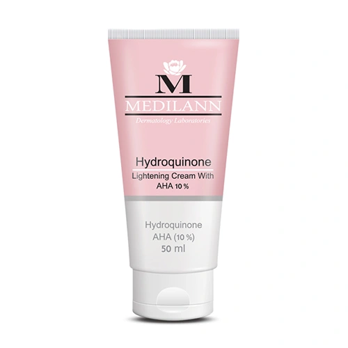 کرم روشن کننده مدیلن Hydroquinone AHA 10% حجم 50ml
