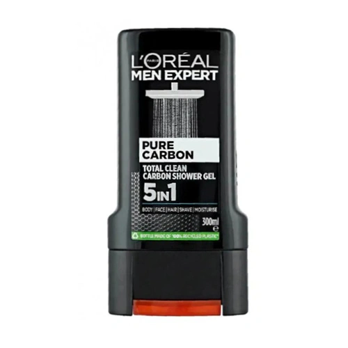شاور ژل مردانه لورال Pure Carbon حجم 300ml