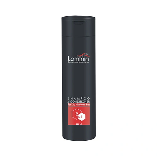 شامپو لامینین کراتینه و نرم کننده 2 در 1 حجم 200ml