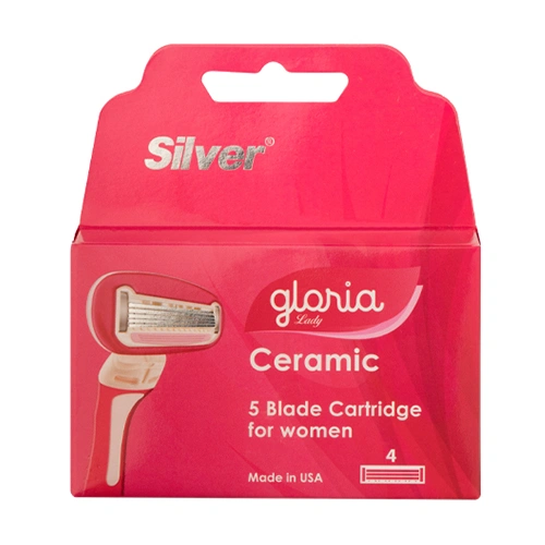 تیغ یدک زنانه سیلور 5 لبه Gloria