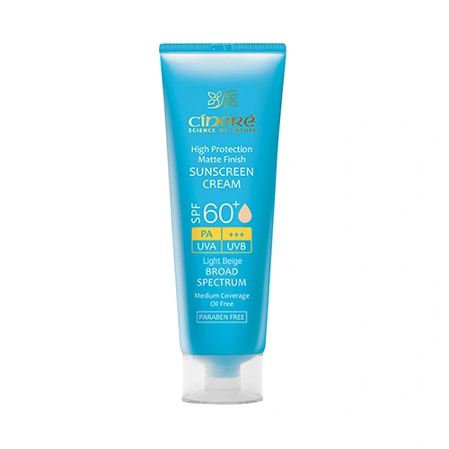کرم ضد آفتاب رنگی  سینره SPF60 فاقد چربی حجم 50ml