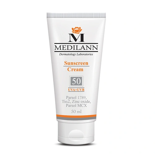 کرم ضد آفتاب رنگی مدیلن Spf50 حجم 50ml