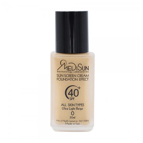 ضد آفتاب کرم پودری مدیسان Spf40 پمپی حجم 30ml