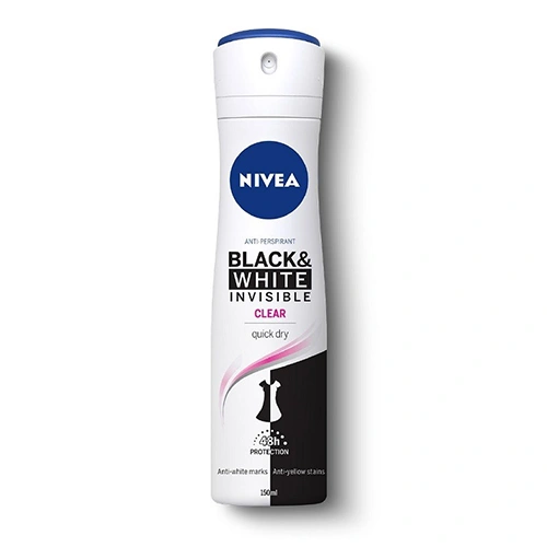 اسپری ضد تعریق زنانه نیوآ Invisible Black & White Clear حجم 150ml