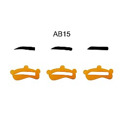 قاب ابرو Eyebrow Stencil AB15 بسته 3 عددی