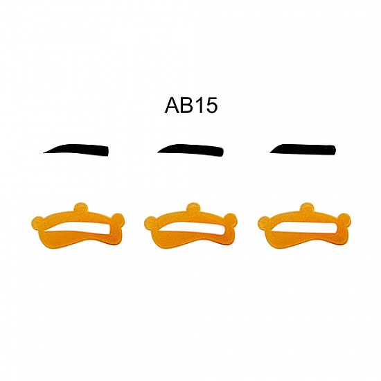 قاب ابرو  Eyebrow Stencil AB15 بسته 3 عددی